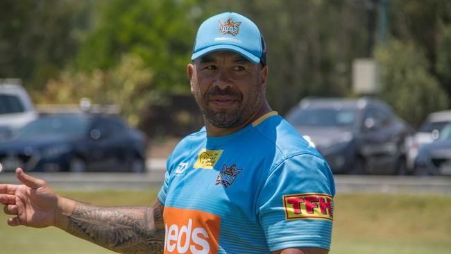 Gold Coast Titans assistant coach Jim Dymock is a Bulldogs old boy and could be a good fit at the club, just doesn’t have a high profile. Picture: Gold Coact Titans.