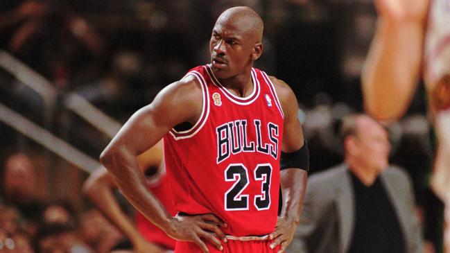 Michael Jordan during the 1996 NBA playoffs. Picture: AP/Beth A. Keiser