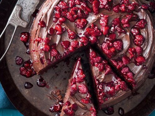 Decadent chocolate beetroot cake.