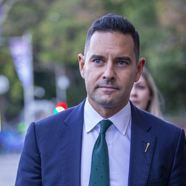 The independent state MP for Sydney, Alex Greenwich (pictured) allegedly received a series of offensive emails from an Avalon Beach musician. Picture: NewsWire / Christian Gilles