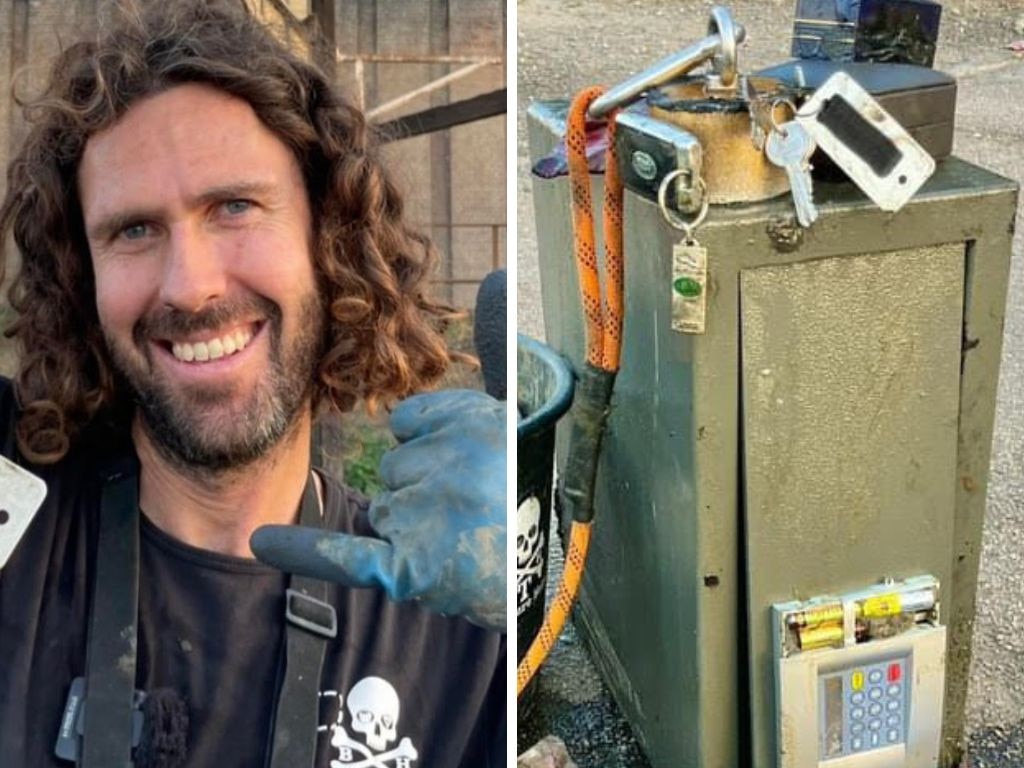 The Bondi Treasure Hunter found a safe belonging to a royal family two weeks ago. Picture: Supplied