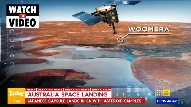 Hayabusa2 space capsule lands in outback SA (Today)