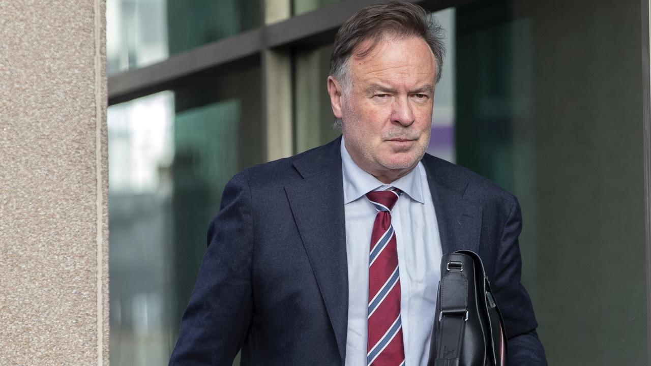 Justice Gregory Geason arrives Hobart Magistrates Court. Picture: Chris Kidd