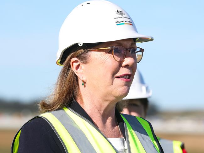 Federal Transport Minister Catherine King says the new runway will allow Melbourne Airport to cater for the demand of a growing city. Picture: Gaye Gerard