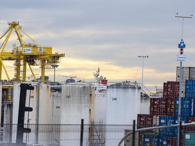 SYDNEY, AUSTRALIA - Newswire Photos August 01, 2022: A general view of a Gas storage facility at Port Botany in Sydney as Australia's gas crisis and the ACCC placing pressure on the federal government and exporters to take action amid a looming record shortage. Picture: NCA Newswire