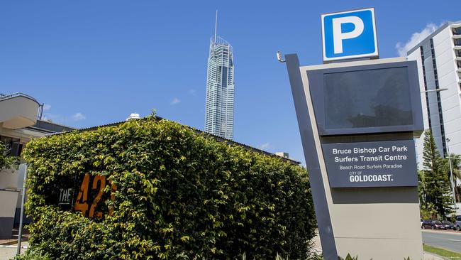 The Bruce Bishop carpark in Surfers Paradise. Picture: Jerad Williams