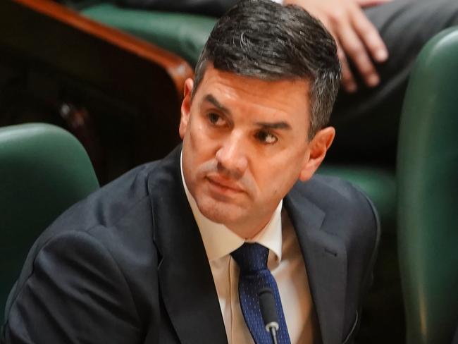 Opposition Leader Brad Battin unveiled his first major policy on Monday, almost five months after taking over the leadership, with its own catchy slogan. Picture: Luis Enrique Ascui