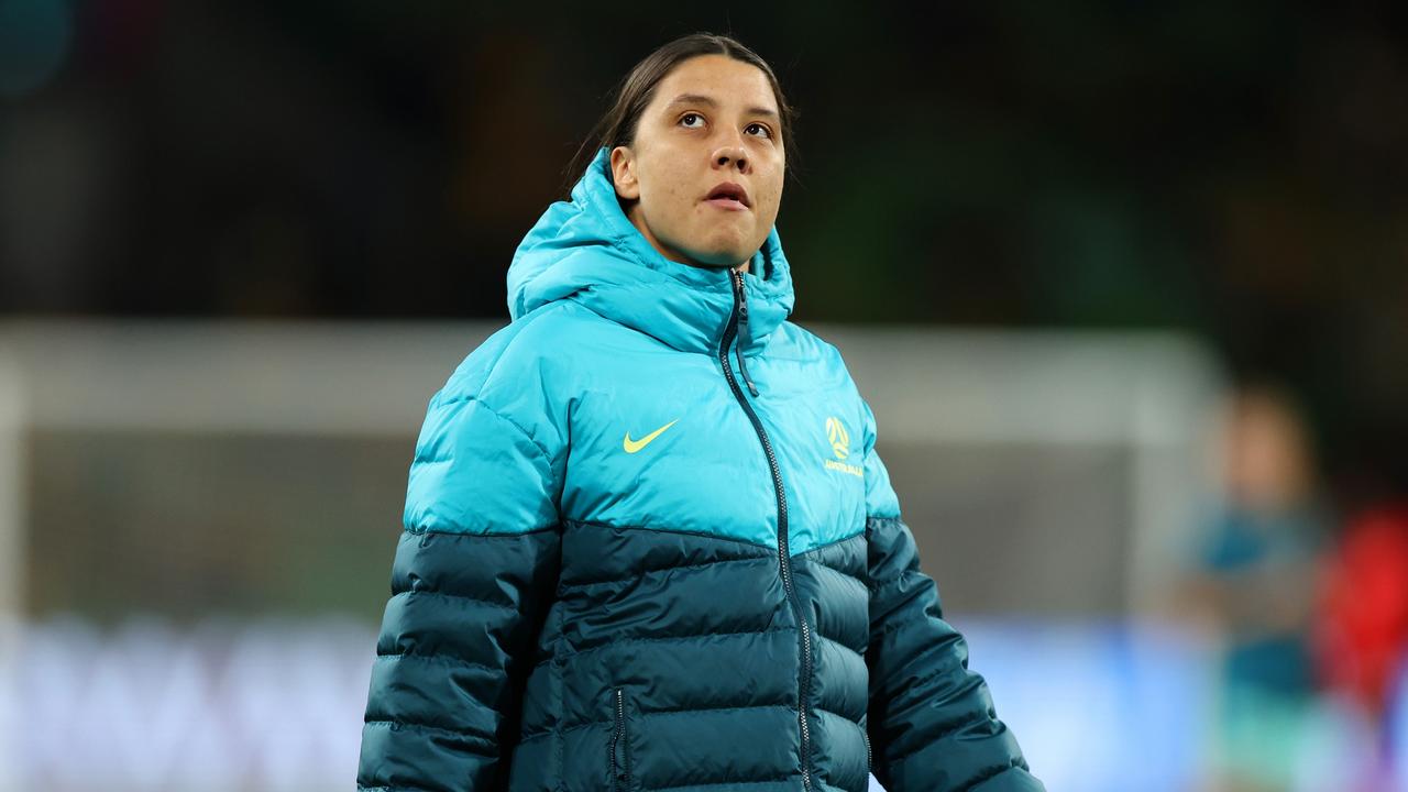 Sam Kerr during the 2023 World Cup. Photo by Cameron Spencer/Getty Images.