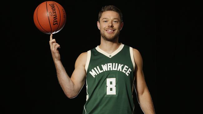 Matthew Dellavedova in his new Milwaukee Bucks.