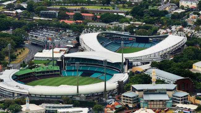 aerial photo of the SCG and Allianz Stadium. pic mark evans