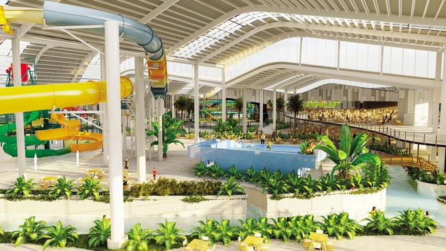 Extensive water slides and a lazy river will also feature as part of the project.