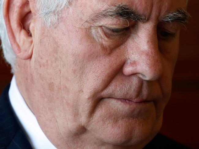 State Department officials said Donald Trump did not speak with US Secretary of State Rex Tillerson about his departure. Picture: AFP