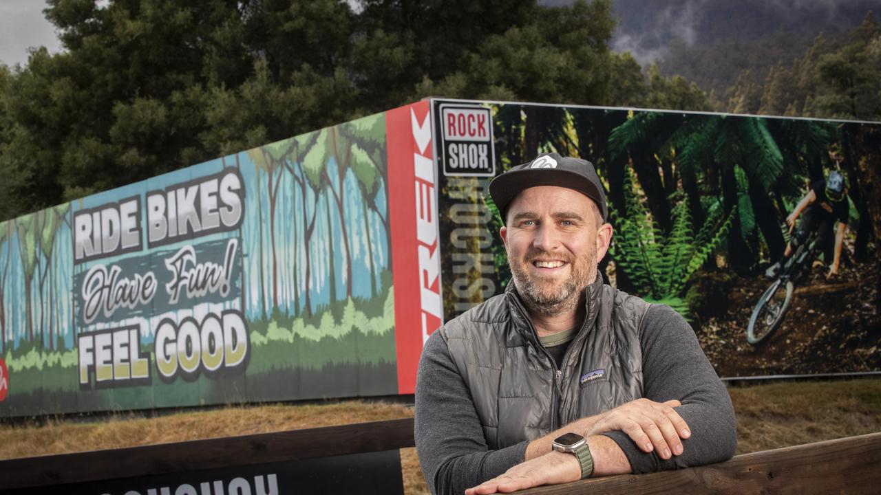 Founder and owner of Maydena Bike Park Simon French ahead of the UCI Enduro World Cup. Picture: Chris Kidd