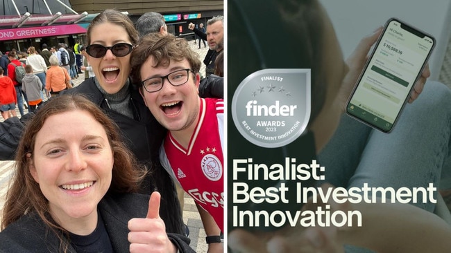 Blossom App Team Picture and finalist award for best investment innovation. Picture: Linkedin/@Blossom App.