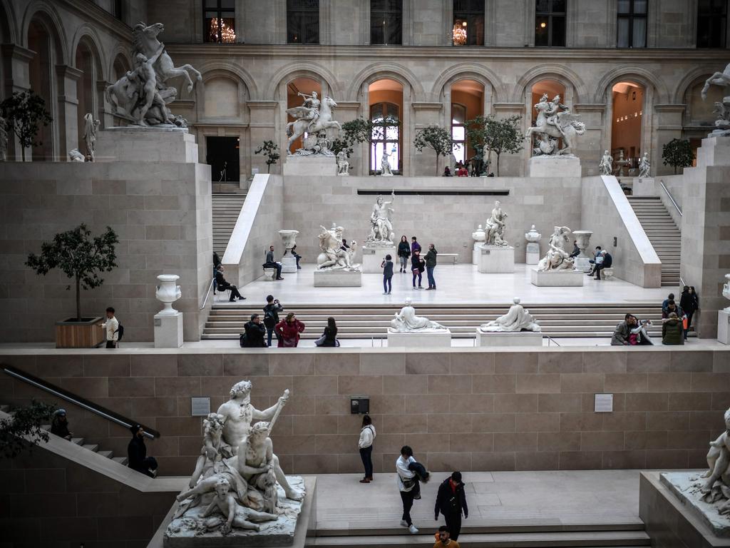 The museum was shut on Sunday as about 300 workers refused to work due to coronavirus fears. Picture: Stephane de Sakutin/AFP