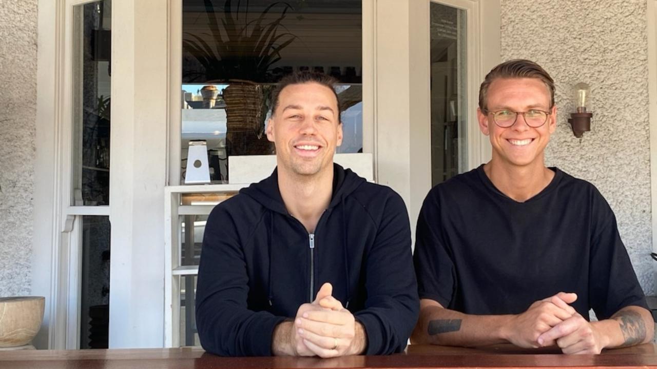 The co-owners of the Alma Mexican restaurant at Avalon Beach, Tim Christensen and Jack Leary. Mr Christensen (left) says AI is enhancing guest experience and profitability. Picture: Supplied