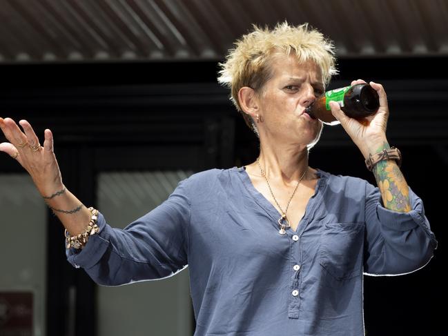 Longtime VB drinker Di Letchford says she is disappointed to hear the latest super strength VB beer will not be coming to the Territory. Picture: Floss Adams.