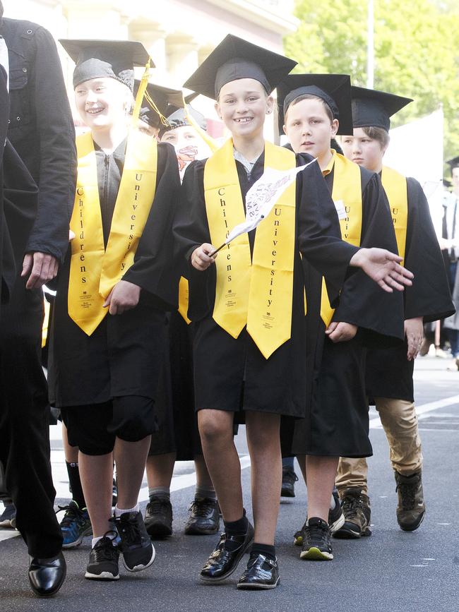 Town and Gown at the UTAS Graduation, Launceston. PICTURE CHRIS KIDD
