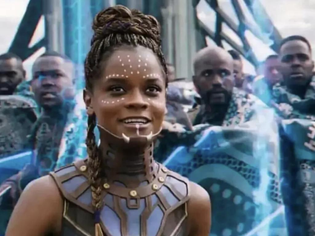 Taraja is seen centre right in Black Panther. Picture: Marvel