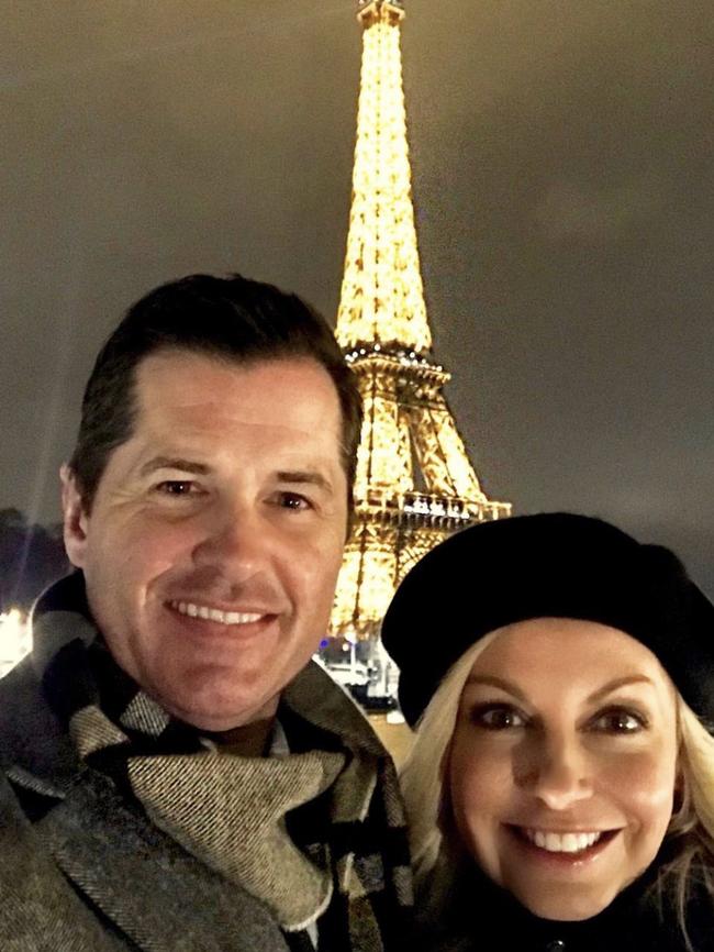 Phelan and Franklin in a past trip to Paris. Picture: Instagram