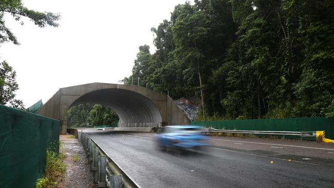 The $40.7m fauna crossing and overtaking lane project was funded by the Australian Government under the Bruce Highway Overtaking Lane Program. Picture: Peter Carruthers