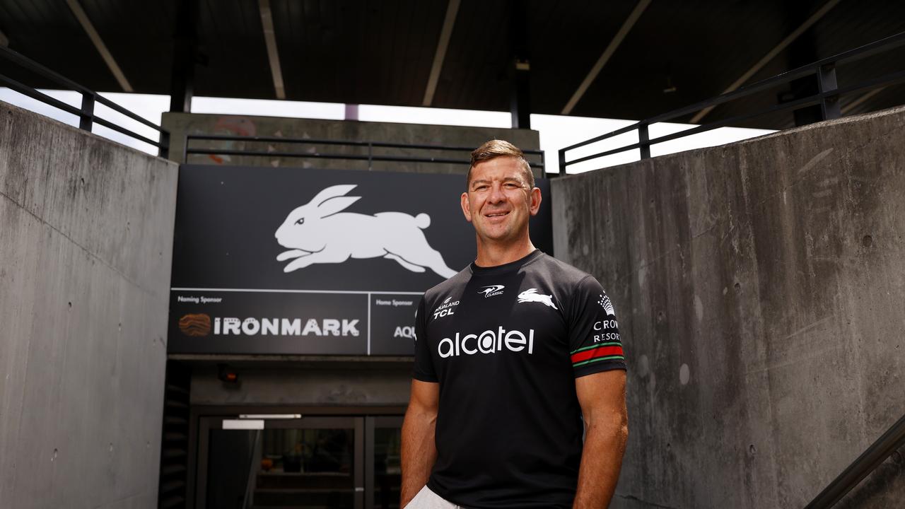 DAILY TELEGRAPH NOVEMBER 3, 2021. New Rabbitohs NRL coach Jason Demetriou at Redfern Oval. Jason has taken over from Wayne Bennett for the 2022 season. Picture: Jonathan Ng