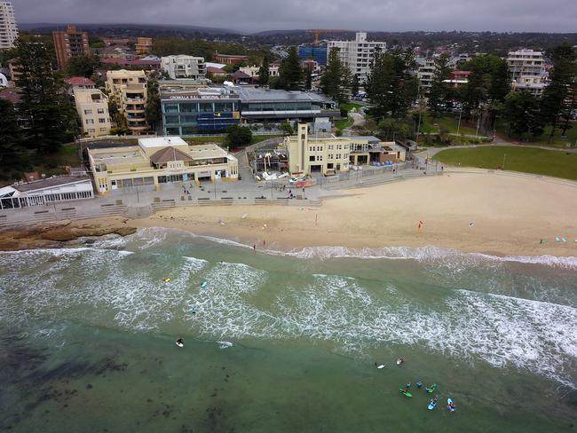 Kids learn to surf at Cronulla beach. Picture: Toby Zerna