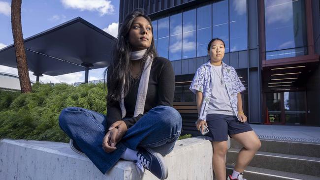 Kasundi Bopagoda and Penny Guo. Picture: Wayne Taylor