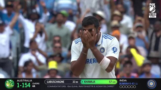 Bumrah returns to the attack and removes Khawaja