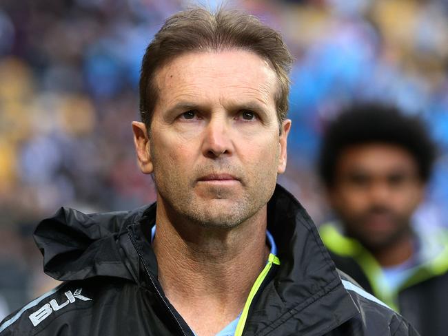 WELLINGTON, NEW ZEALAND - NOVEMBER 18:  Coach Michael Potter of Fiji looks on during the 2017 Rugby League World Cup Quarter Final match between New Zealand and Fiji at Wellington Regional Stadium on November 18, 2017 in Wellington, New Zealand.  (Photo by Hagen Hopkins/Getty Images)