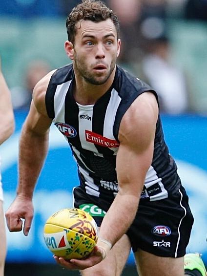 Jarryd Blair is under the pump to keep his spot on the Pies’ list. Picture: Michael Klein