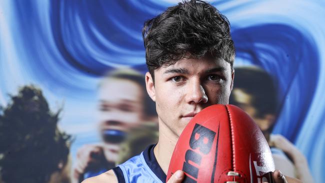 Tom Lewis has been burning up the track at Sturt pre-season training. Picture: Sarah Reed