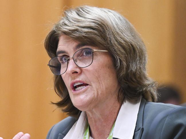 CANBERRA, Australia - NewsWire Photos - August 16, 2024:  Governor of the Reserve Bank of Australia (RBA), Michele Bullock appears before a Senate select committee at Parliament House in Canberra. Picture: NewsWire / Martin Ollman