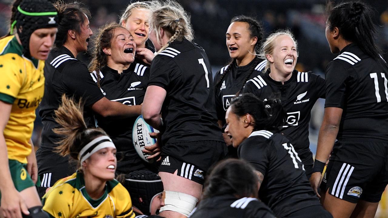 Black Ferns captain Fiao o' Faamausili scored a hat trick of tries in their win.