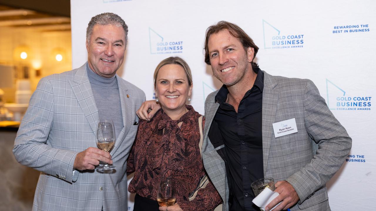 John-Paul Langbroek, Rachel Hancock and Ryan Keen Gold Coast Business Excellence Awards for The Pulse Picture: Celeste Humphrey