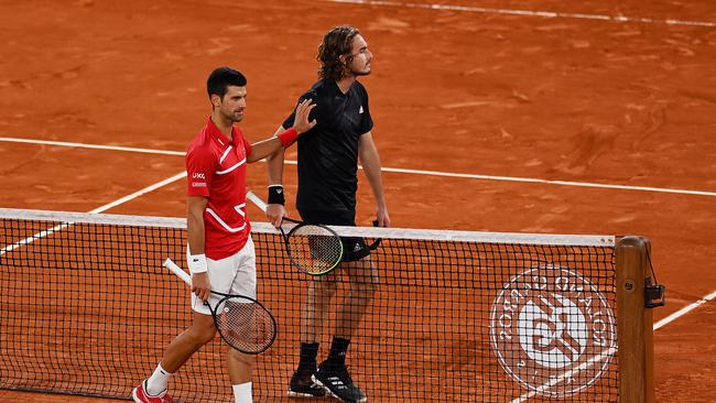 Todd Woodbridge says Stefanos Tsitsipas is playing as well as he has since the 2021 French Open final.