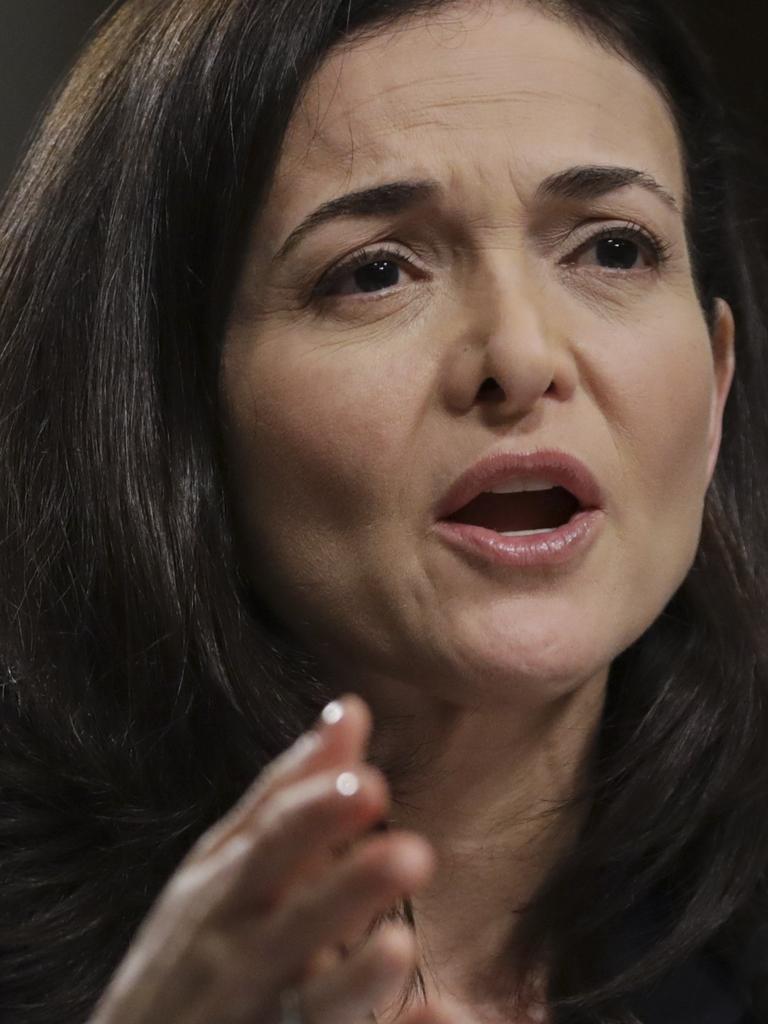 Facebook COO Sheryl Sandberg. Picture: Getty, AFP