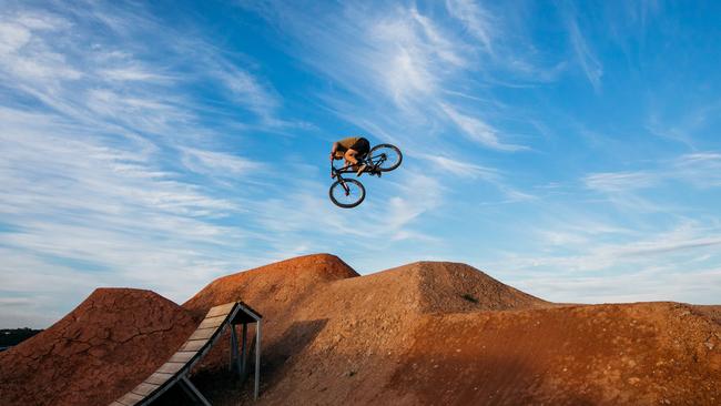 A proposed new bike jump park at Seaforth could join the Bare Creek Bike Park (pictured) in Belrose, as a new venue for advanced and intermediate level mountain bikers. Picture: Wesley Lonergan