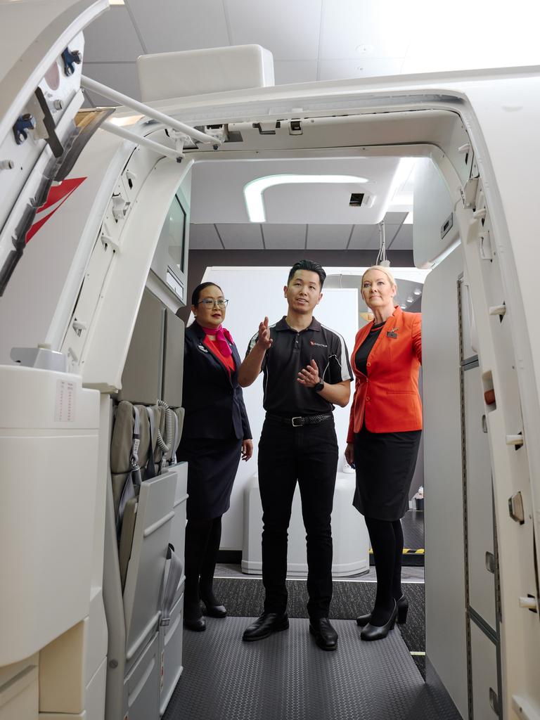 Qantas is investing into a facility for training crew in emergency and safety procedures.