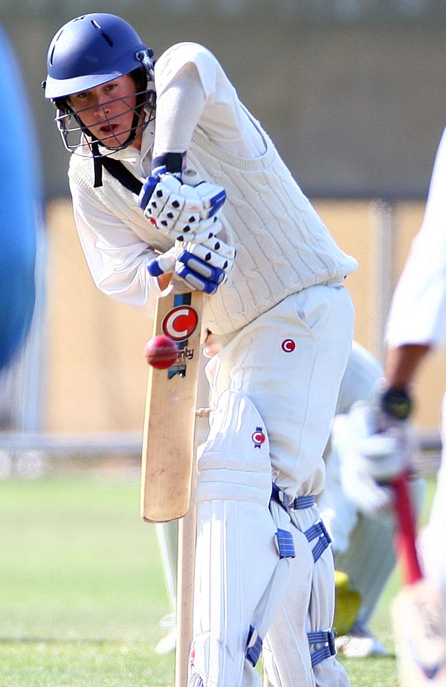 National Under 19 Cricket Championships at Kingston, Tasmania versus Victoria, Victoria's Brett Forsyth batting