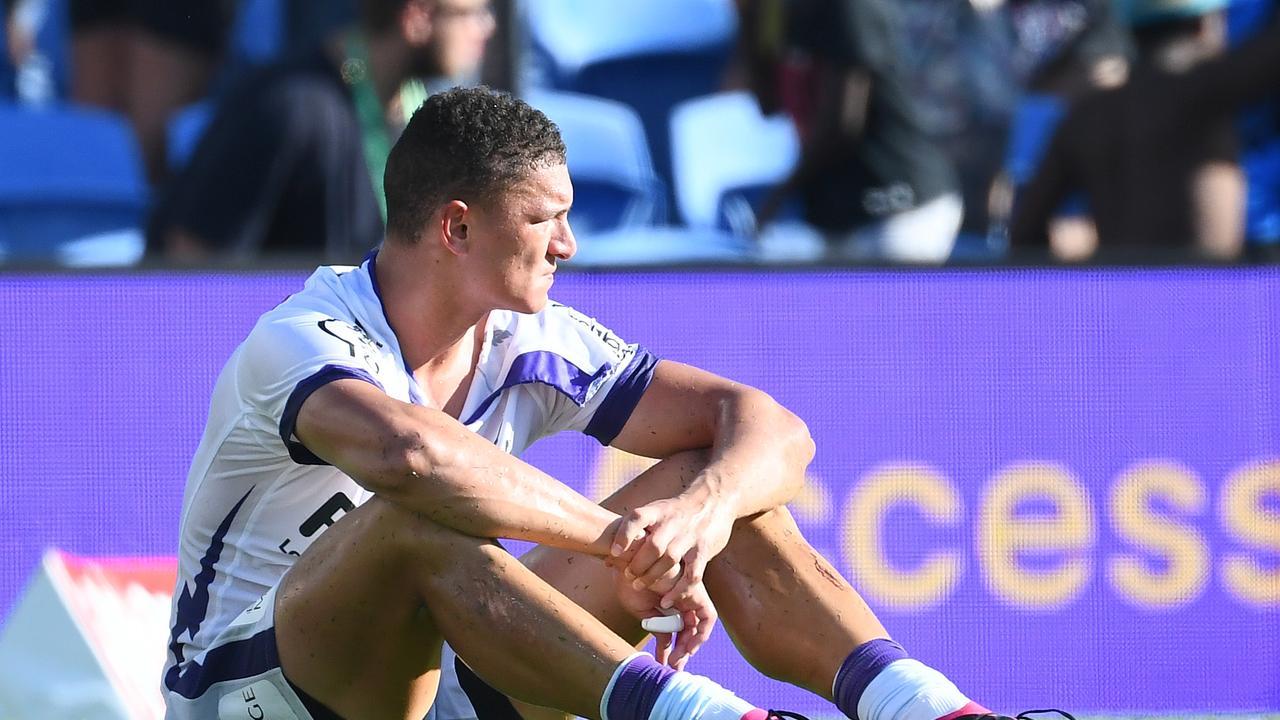 Will Warbrick reacts to the latest loss. Photo by Jono Searle/Getty Images