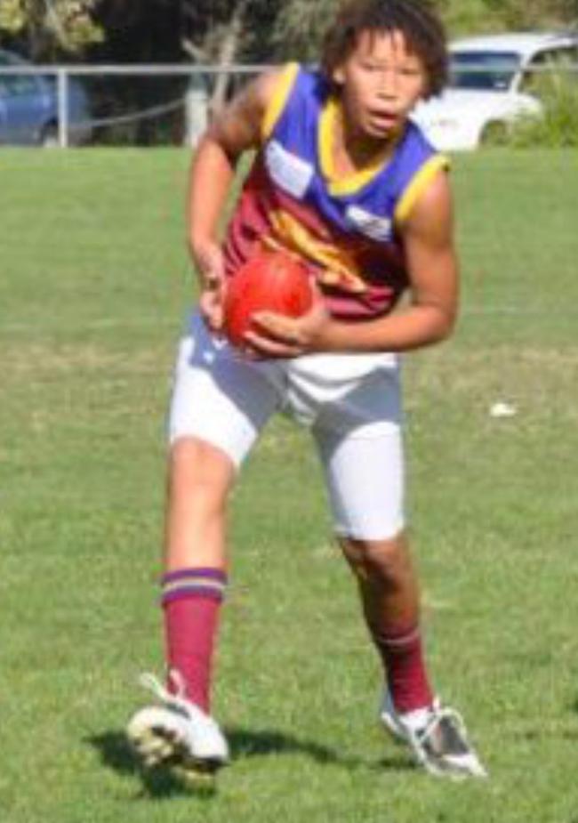 Ben Simmons playing for Beverley Hills Football Club as a 13-year-old. Picture: Supplied