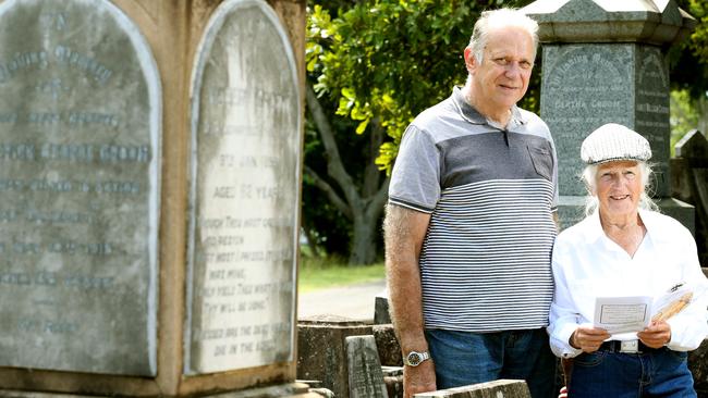 Norm Love and Betty Sinden from Friends of Balmoral Cemetery - Picture: Richard Walker