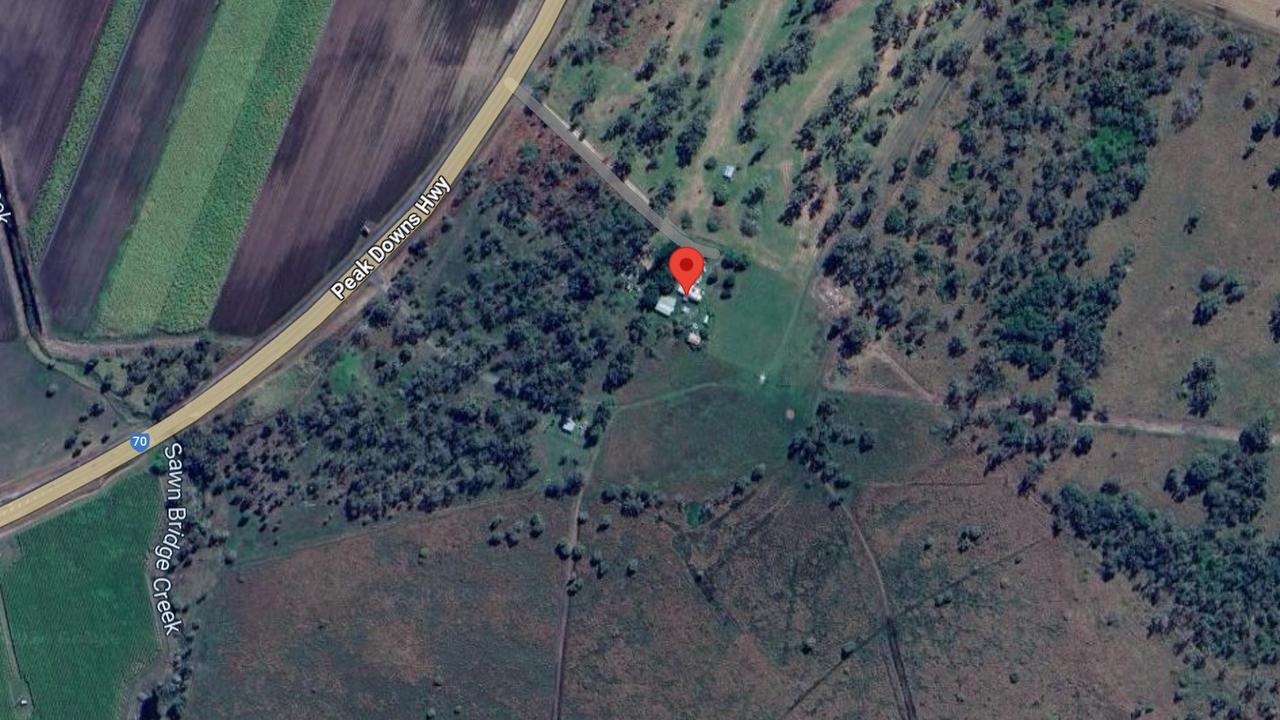 A 415ha farm along the Peak Downs Highway in Victoria Plains has sold for $8.525m. Picture: Google Maps