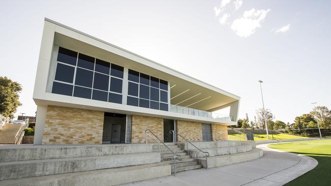 Exterior of the new West Epping Park pavilion at Epping. Picture: Troy Snook