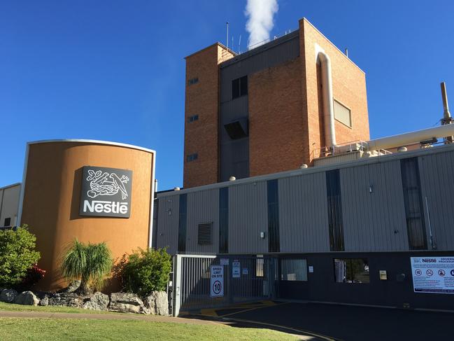 A fire broke out in the electrical switch room of the Gympie Nestle factory overnight. FILE PHOTO