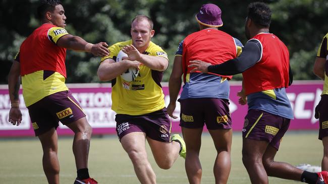 Matthew Lodge in action during training.