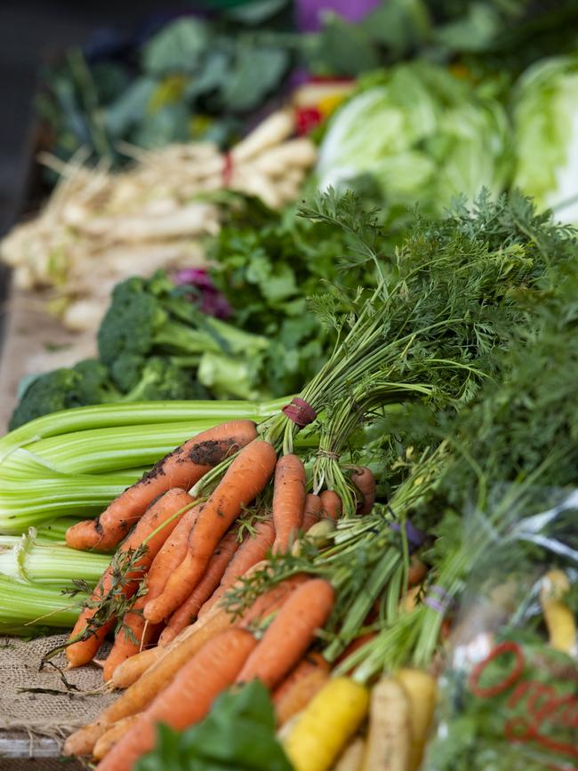 Produce at Bendigo Community Farmers' Market in May. Picture: Zoe Phillips