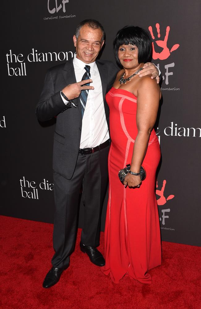 Ronald Fenty, who has passed away, with his ex-wife Monica Braithwaite, the mother of Rihanna. Picture: Getty Images
