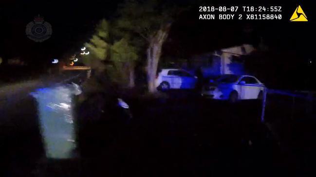 Raw footage: police arrest alleged car thief in Biggera Waters